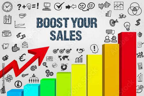 Obraz na płótnie Boost Your Sales 