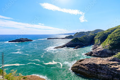 Wallpaper Mural 秋の馬ヶ背展望台か見た景色　宮崎県日向市　Scenery seen from Umagase Observatory in autumn. Miyazaki Prefecture Hyuga city. Torontodigital.ca
