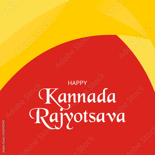 Vector illustration of a Background for Karnataka Formation Day, Kannada Rajyotsava.