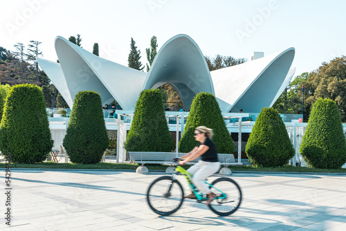 Panoramic view of Baku - the capital of Republic of Azerbaijan near Caspian S...