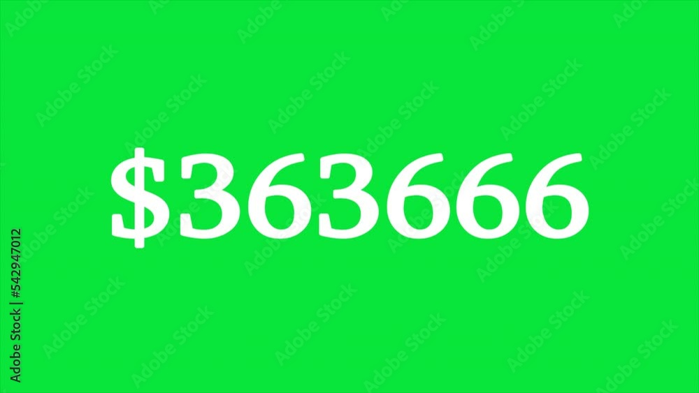 Numbers with dollar sign up to 1 million Numbers with dollar sign up to 1 million