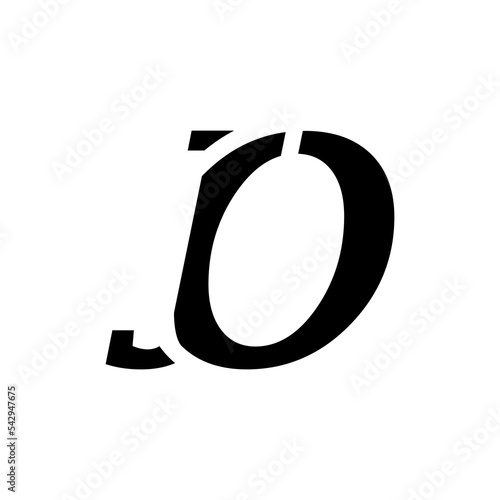 Initial JO Letter Logo Design.letter jo creative logo design vector