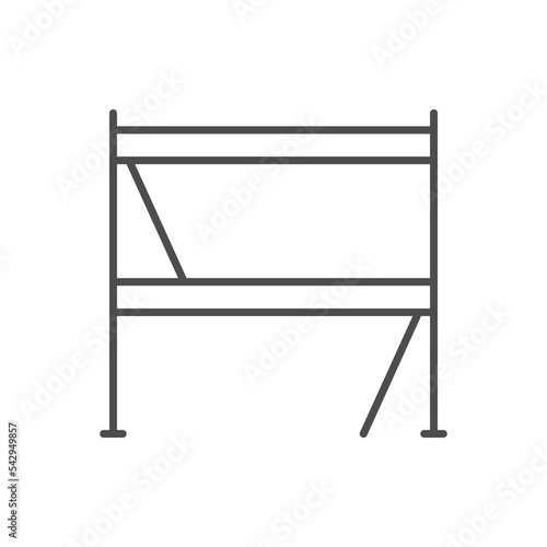 Construction scaffolding line outline icon