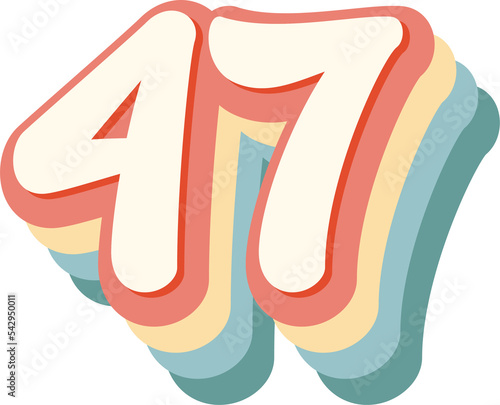 47 Number photo