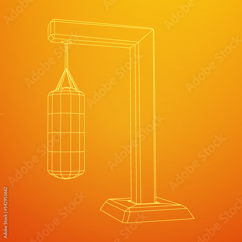 Punching bag for training boxing power punch