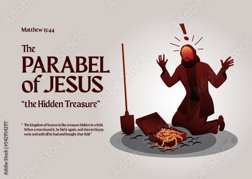 Parable of Jesus Christ about the hidden treasure