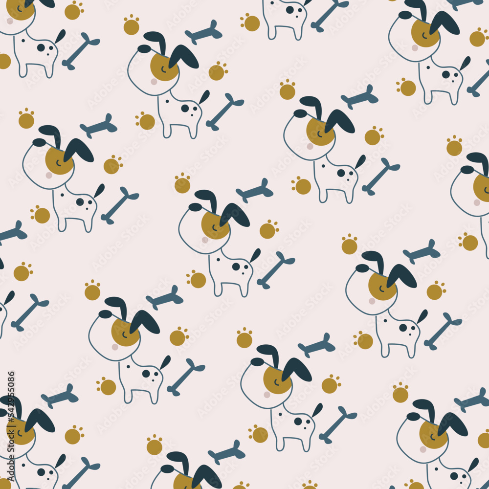 Seamless pattern with cute animal cartoons perfect for wrapping paper and decoration Seamless pattern with cute animal cartoons perfect for wrapping paper and decoration