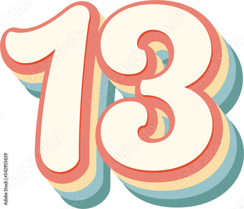 13 Number photo
