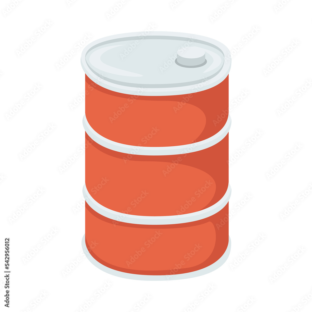 Oil Drum Sign Emoji Icon Illustration. Container Vector Symbol Emoticon Design Clip Art Sign