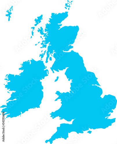 The Great Britain map. United Kingdom map. England, Scotland, Wales, Northern Ireland. 