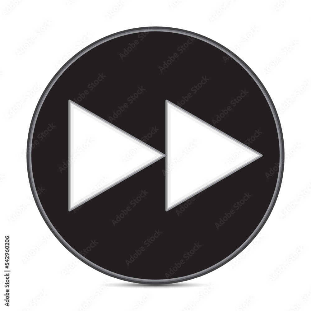 Fast fiorward button icon vectior illustration Fast fiorward button icon vectior illustration