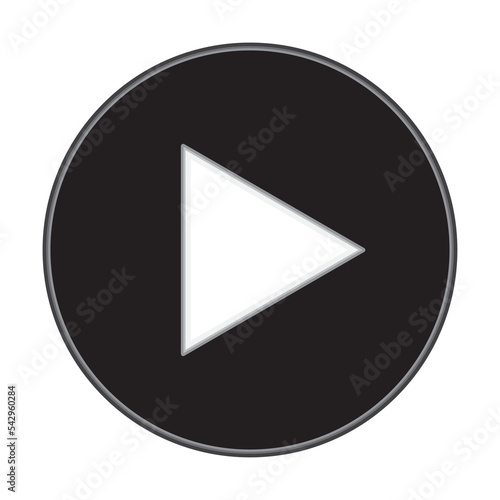 Play button icon vector illustration