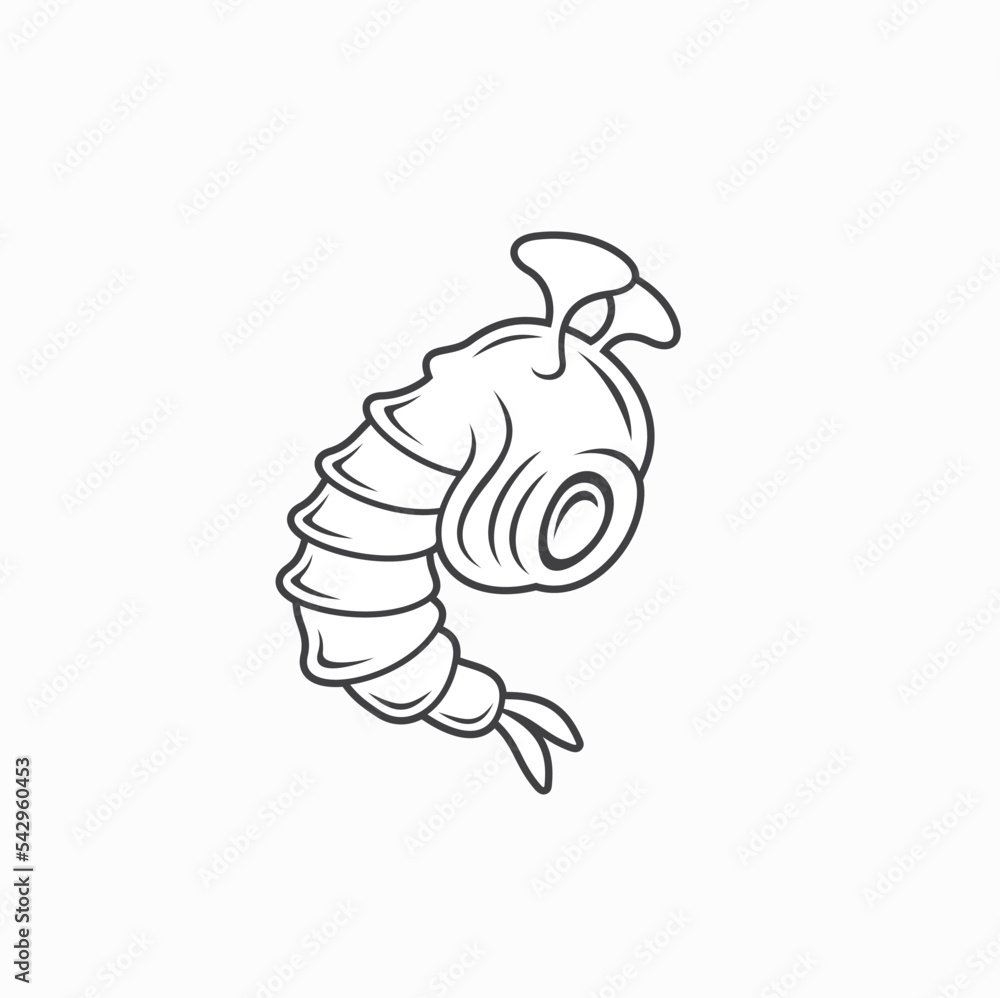 Naklejka premium illustration of mosquito pupa, vector art.