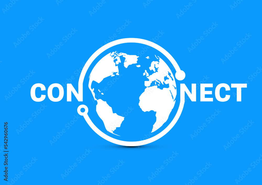 Global connection icon vector illustration Global connection icon vector illustration
