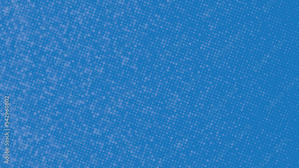 Lighten halftone blue background. Lighten halftone random pattern. Light abstract halftone blue background.