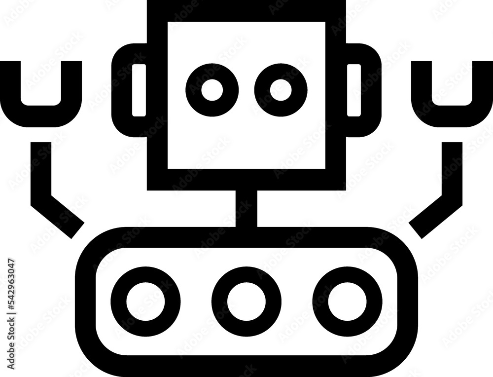 Robot linear illustration Robot linear illustration