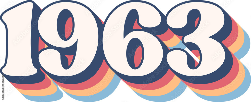 1963 Year Stock Illustration | Adobe Stock