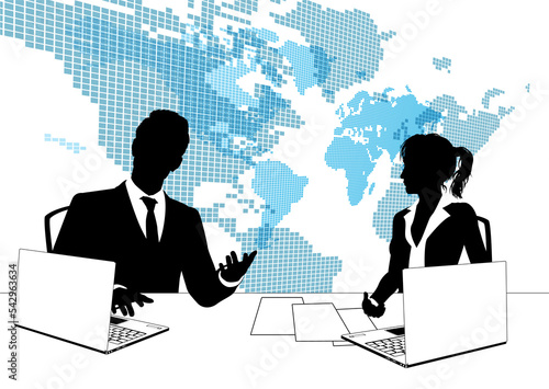 News Anchor Silhouette TV R...