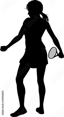 Tennis Silhouette Sport Pla...
