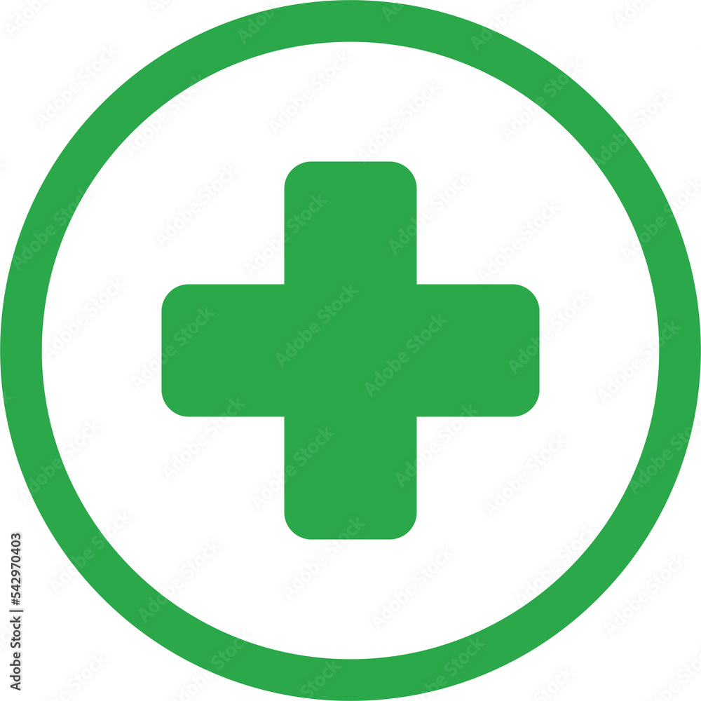 Fototapeta premium Hospital plus icon. Medical health symbol. Illustration