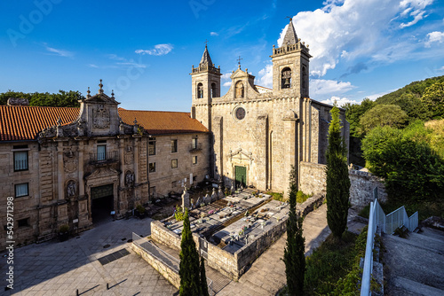 The romanesque gothic monastery of Santo Estevo de Ribas de Sil at Nogueira de Ramuin, Galicia in Spain photo