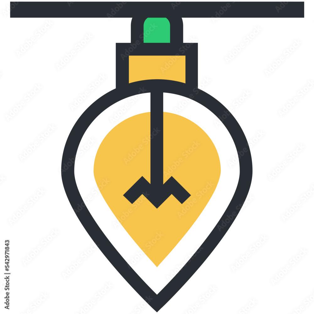 Christmas Lights Vector Icon Christmas Lights Vector Icon