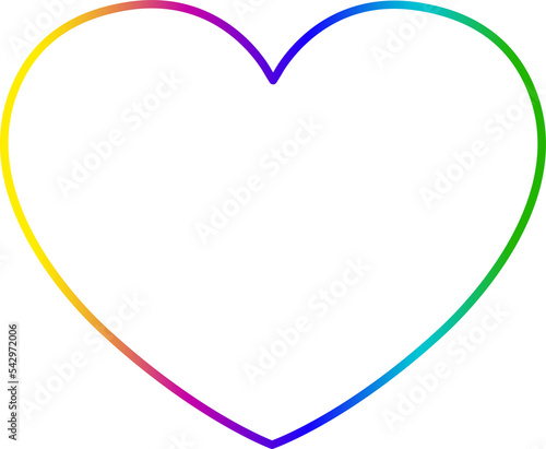 Rainbow frame. Flat lay with copy space, top view. 