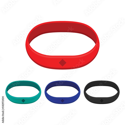 Promo bracelet design vector flat isolated illustration