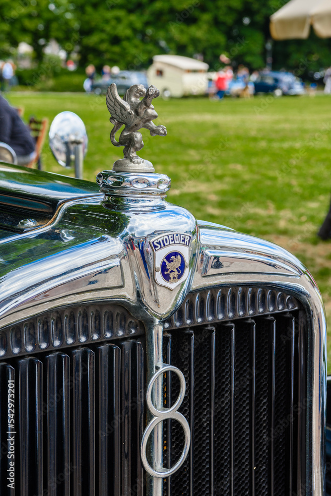 BADEN BADEN, GERMANY - JULY 2019: logo emblem symbol sign of dark green ...