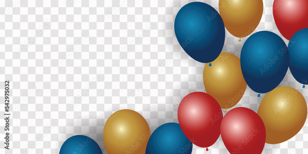Happy New Year 2024 Elegant gold text with balloons and confetti. Realistic vector illustration Happy New Year 2024 Elegant gold text with balloons and confetti. Realistic vector illustration
