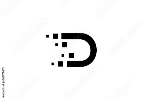 logo letter D with dot vector initial company icon business logo vector