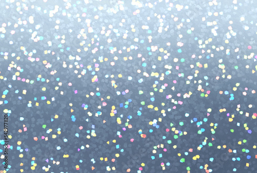 背景素材_ホログラム_銀