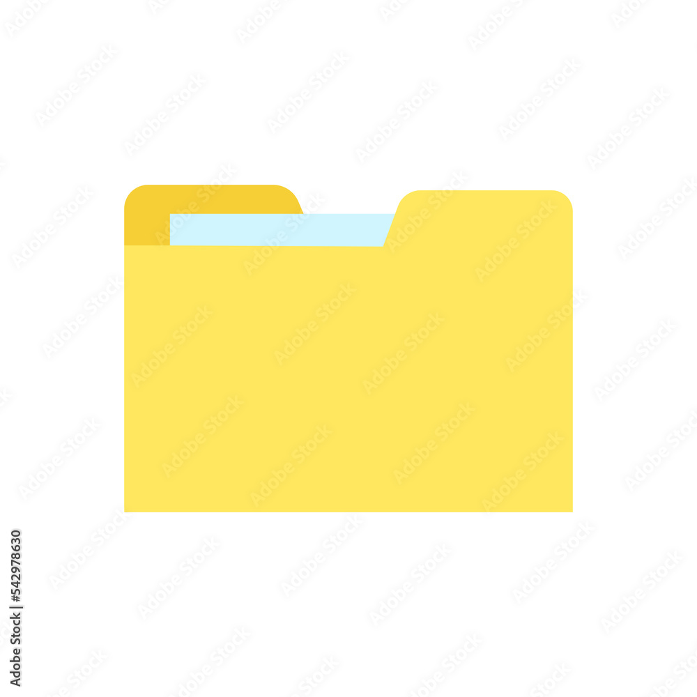 Folder icon isolate on  transparent background.
