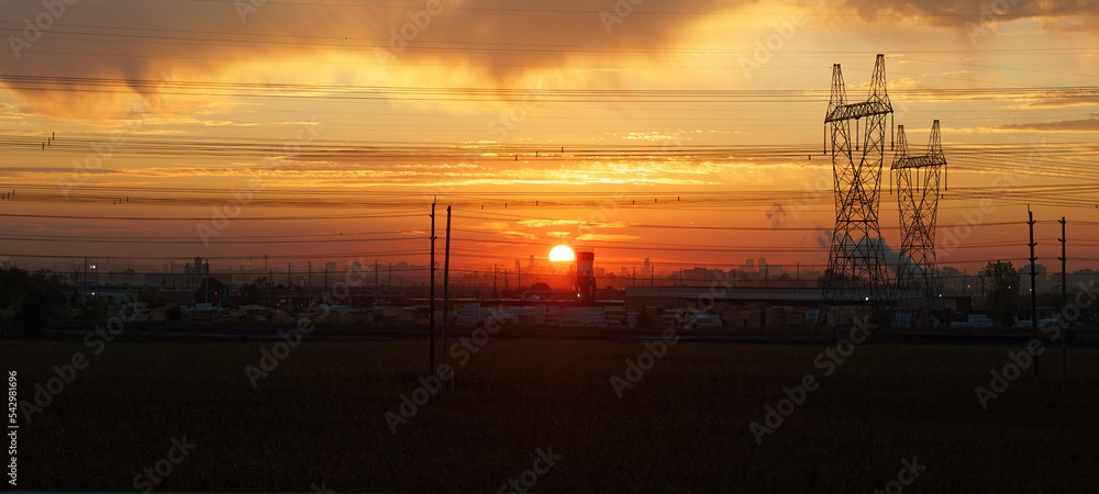 Industrial sunrise