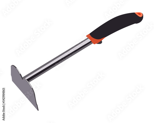 Vector Illustration of Mini hoe isolated on white background. Carpentry hand tools.