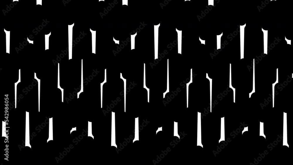 Abstract animated ornament. Geometric background in the style of minimalism. Seamless loop.