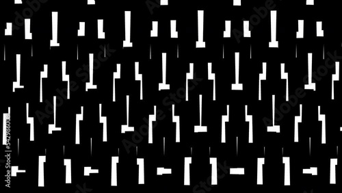 Abstract animated ornament. Geometric background in the style of minimalism. Seamless loop.