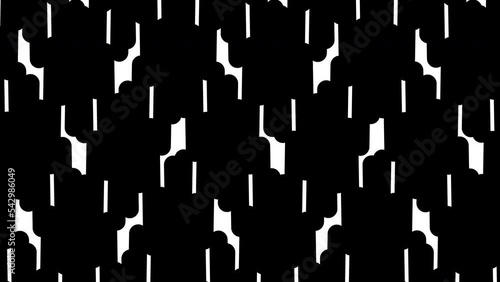 Abstract animated ornament. Geometric background in the style of minimalism. Seamless loop.