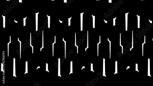 Abstract animated ornament. Geometric background in the style of minimalism. Seamless loop.