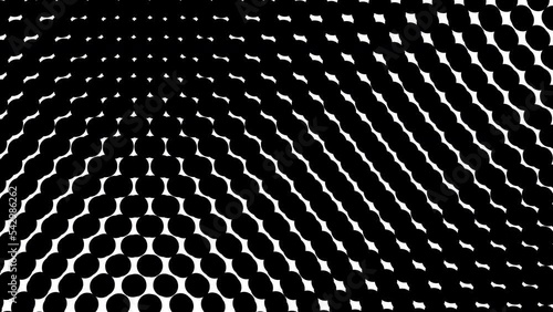 Abstract animated ornament. Geometric background in the style of minimalism. Seamless loop.