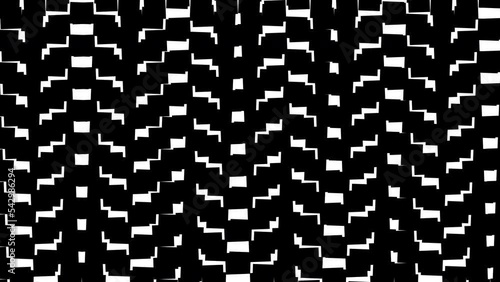 Abstract animated ornament. Geometric background in the style of minimalism. Seamless loop.