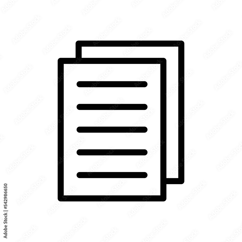 Paper icon vector design template Paper icon vector design template