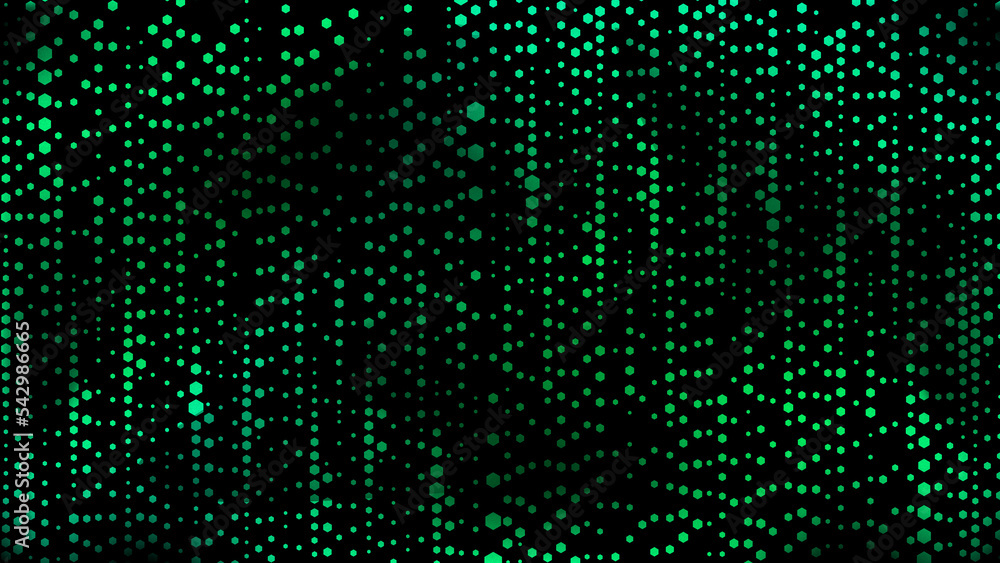 back light housing green background small hexagon pattern and large alternately back light housing green background small hexagon pattern and large alternately