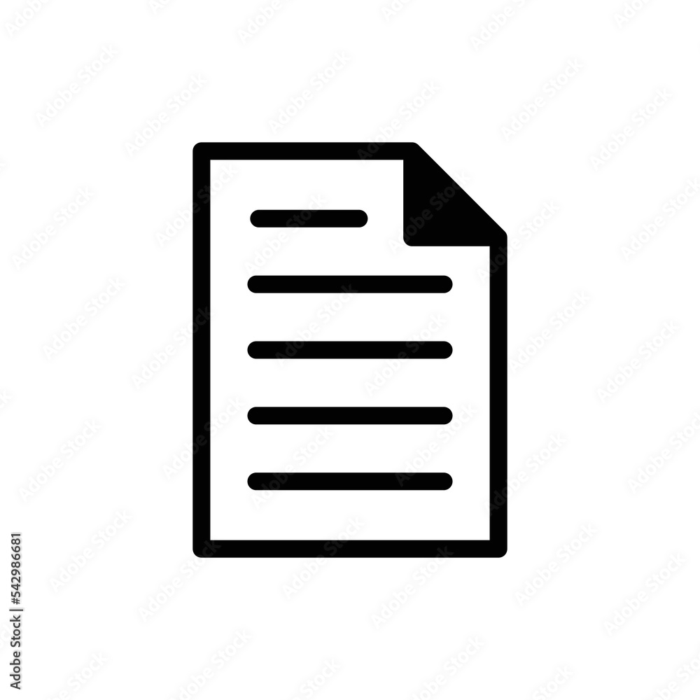 Paper icon vector design template Paper icon vector design template