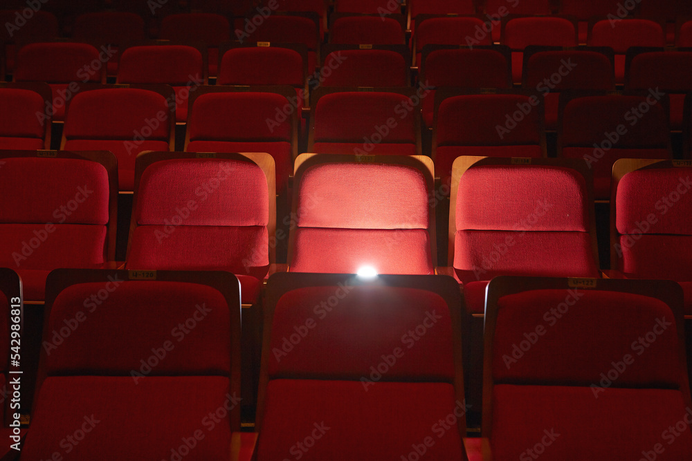 Fototapeta premium red seats in the theater
