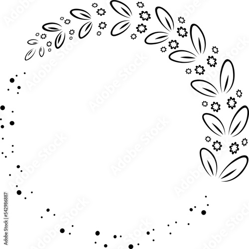 branches full of leaves hand drawn various patterns Suitable for decorating wedding cards  parties  parties  banners  logos.