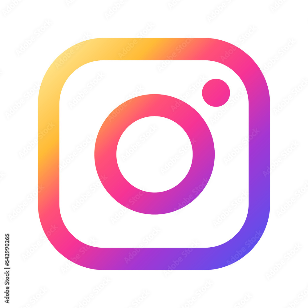 Instagram logo icon transparent png Stock Illustration