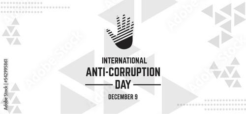 Vector illustration on the theme of International Anti Corruption day observed each year on December 09th photo