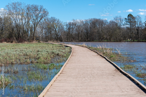 Wooden Walkway Through The River Marsh © Barbara