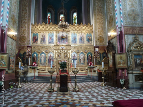 Chancel of the Russian Orthodox Alexander Nevski Cathedral of Tallinn, Estonia